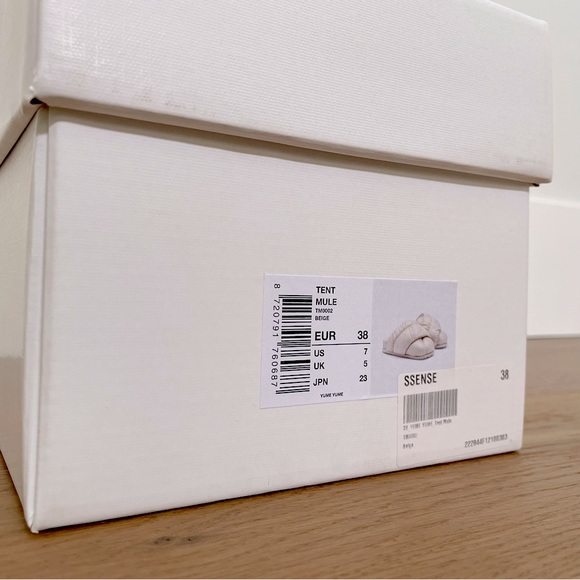 YUME YUME🇳🇱 Beige Tent Slides, IT38 - Picture 12 of 14
